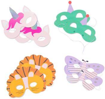 Hema Papieren maskers 8 stuks
