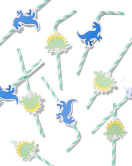 Hema Papieren rietjes dino