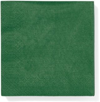 Hema Papieren servetten 24x24 groen - 20 stuks (groen)