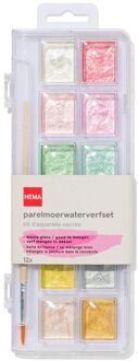 Hema Parelmoer waterverfset 12-delig