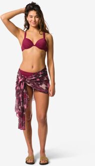 Hema Pareo 190x100cm bloemen (roze)