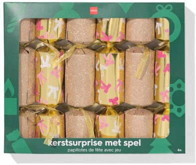Hema Party crackers goud - 6 stuks
