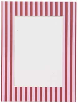 Hema Passe-partout 15x20cm papier strepen (bordeauxrood)