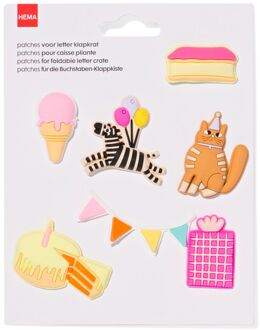 Hema Patches letter klapkrat feestje
