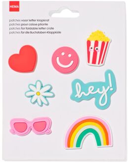 Hema Patches letter klapkrat vrolijk