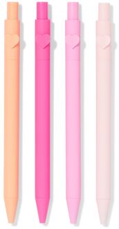 Hema Pennenset met hart - 4 stuks