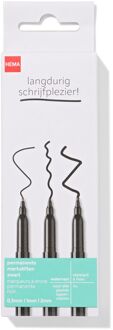 Hema Permanente markers 0.5-1-2mm - 4 stuks