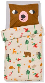 Hema Peuterdekbedovertrek 120x150cm flanel bosdieren (multi)