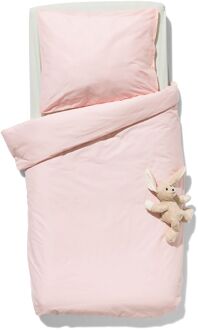 Hema Peuterdekbedovertrek 120x150cm zacht katoen lichtroze (roze)