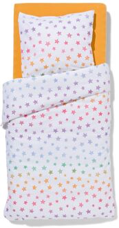 Hema Peuterdekbedovertrek 120x150cm zacht katoen sterren (multi)