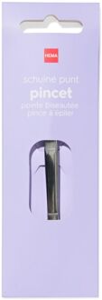 Hema Pincet schuine punt rvs