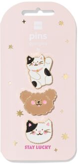 Hema Pins katten - 3 stuks