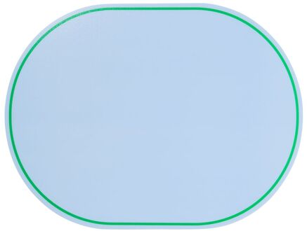 Hema Placemat 32x42cm ovaal blauw