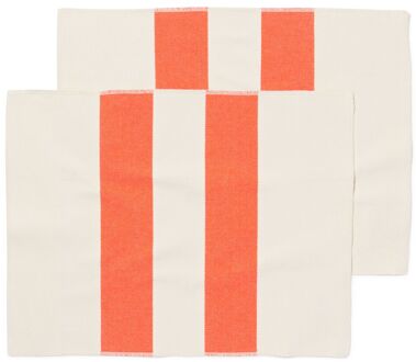 Hema Placemat 35x45cm katoen strepen - 2 stuks