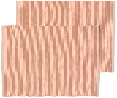 Hema Placemats 35x45 ribbel - 2 stuks