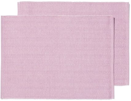 Hema Placemats 35x45cm visgraat lila - 2 stuks