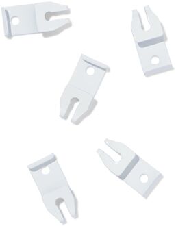 Hema Plafondsteunen voor U-rail wit - 5 stuks (wit)