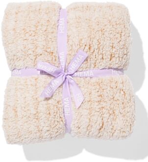 Hema Plaid 130x150cm teddy bruin (nude)