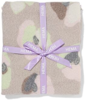 Hema Plaid 130x150cm wollook bloemen (multi)