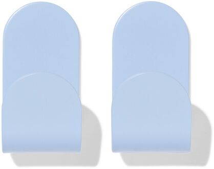Hema Plakhaken lichtblauw - 2 stuks (blauw)