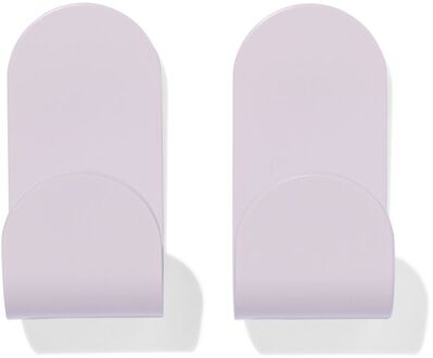Hema Plakhaken rvs lila 5x2.5 - 2 stuks (lila)