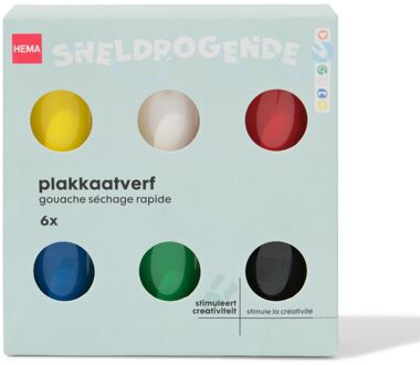 Hema Plakkaatverf - 6 stuks