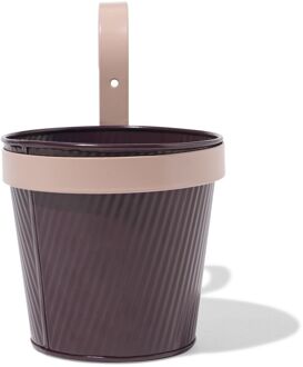 Hema Plantenbak balkon 13x21x21cm met haak paars
