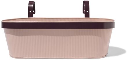 Hema Plantenbak balkon 39x13x21cm met haak roze