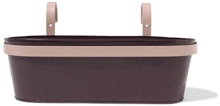 Hema Plantenbak balkon 40x13x21cm met haak paars