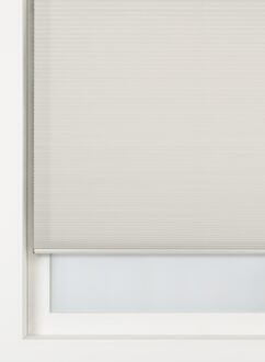Hema Plisse dubbel lichtdoorlatend witte achterzijde beige (beige)