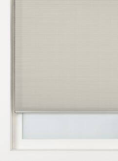 Hema Plisse dubbel lichtdoorlatend witte achterzijde lichtgrijs (lichtgrijs)