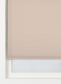 Hema Plisse dubbel lichtdoorlatend witte achterzijde terra (terra)