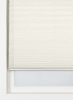 Hema Plisse dubbel verduisterend witte achterzijde ivoor (ivoor)