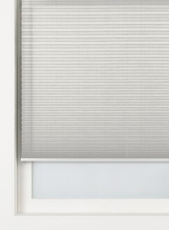 Hema Plisse enkel linnen transparant lichtgrijs (lichtgrijs)