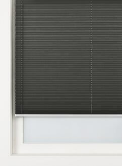 Hema Plisse enkel structuur lichtdoorlatend donkergrijs (donkergrijs)