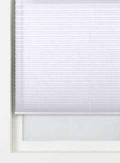 Hema Plisse enkel uni lichtdoorlatend wit (wit)