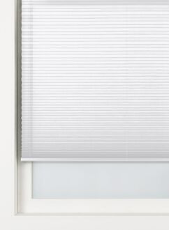 Hema Plisse enkel uni transparant wit (wit)