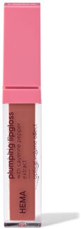 Hema Plumping lipgloss roze (bruin)