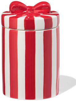 Hema Pot ⌀10x14cm keramiek strik rood