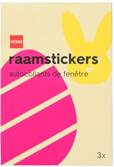 Hema Raamstickers 30.5x21cm paasfiguren - 3 stuks