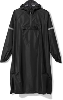 Hema Regenponcho voor volwassen lichtgewicht zwart (zwart) - XL/XXL