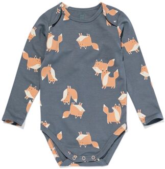 Hema Romper biologisch katoen met stretch vossen antraciet (antraciet) - 50/56
