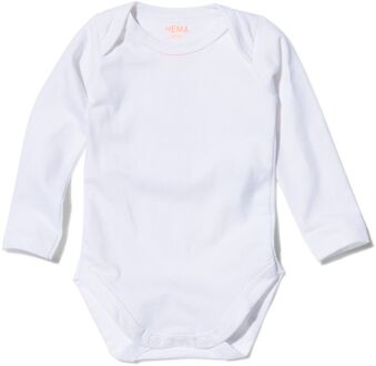Hema Romper organic katoen stretch - 2 stuks wit (wit) - 62/68