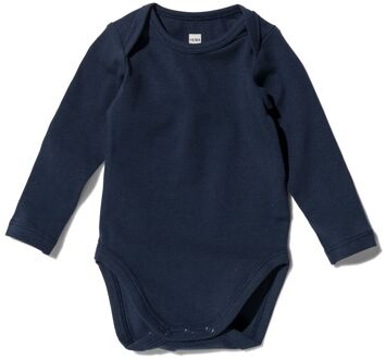 Hema Romper organic katoen stretch donkerblauw (donkerblauw) - 62/68