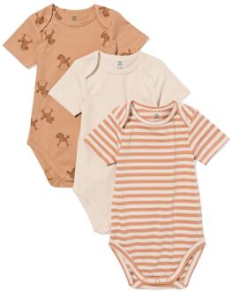 Hema Rompers hobbelpaard - 3 stuks bruin (bruin) - 86/92