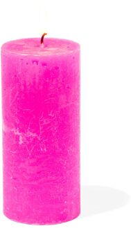Hema Rustieke Kaarsen Fluor Roze (fluor roze) - 13502914