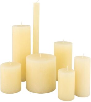 Hema Rustieke kaarsen ivoor (ivoor) - 7x19