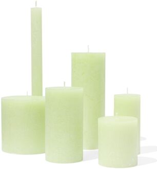 Hema Rustieke kaarsen mintgroen (mintgroen) - 13504010