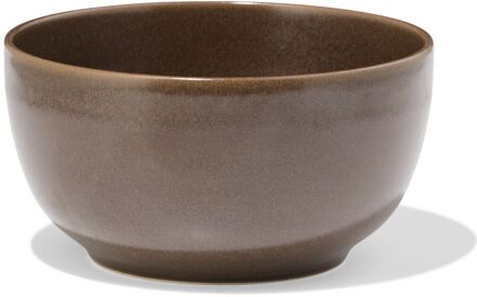 Hema Schaal ⌀14cm PUUR reactief glazuur donkerbruin (donkerbruin)