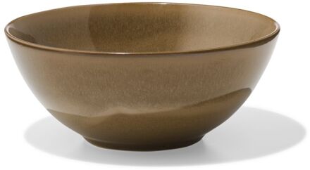 Hema Schaal 16cm Monaco reactief glazuur donkerbruin (donkerbruin)